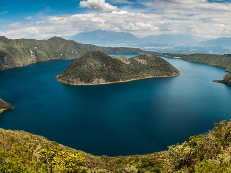 Ecuador-Cuicocha-Lagune