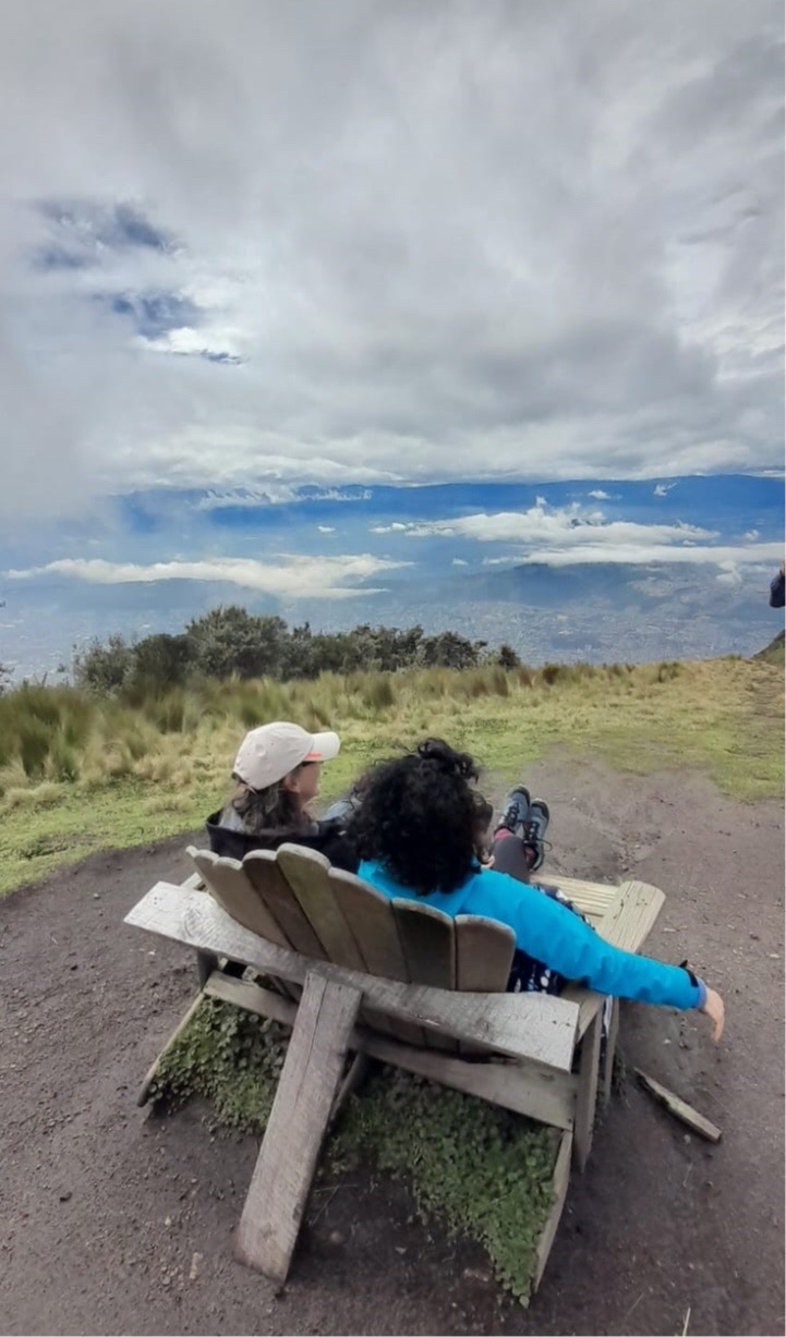 Gemütlicher Blick auf Quito